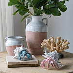 Статуэтка голубой рак с белой раковиной Marine Accessories варинант исполнения - 7 | Loft Concept в Сочи