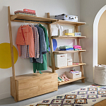 Корзина для белья из ткани букле Boucle Organizers Round варинант исполнения - 4 | Loft Concept в Сочи