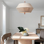 Люстра из дуба с веревчатым абажуром Rope Oak Chandelier варинант исполнения - 4 | Loft Concept в Сочи