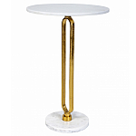 Кофейный столик с белой мраморной столешницей Clipper варинант исполнения - 1 | Loft Concept в Сочи