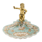 Блюдо с бронзовым ангелом Porcelain Angels of Paradise варинант исполнения - 1 | Loft Concept в Сочи