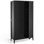 Шкаф черный Silva Black Cabinet варинант исполнения - 3 | Loft Concept в Сочи