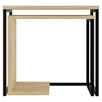 Комплект из 2-х приставных столов прямоугольной формы из дерева ZIGOSH OAK варинант исполнения - 1 | Loft Concept в Сочи