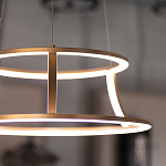 Люстра золотого цвета с 2-мя светодиодными кольцами Eurofase варинант исполнения - 9 | Loft Concept в Сочи