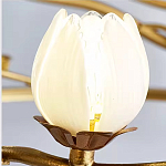 Люстра с ветвистым каркасом и плафонами в виде лотосов Chandelier Lotus варинант исполнения - 1 | Loft Concept в Сочи