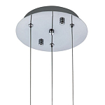 Подвесной светильник хром Trio Odile Acrylic Tube Hanging Lamp Chrome варинант исполнения - 3 | Loft Concept в Сочи