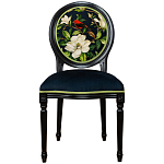 Стул чёрный из натурального бука с изображением птица в саду Blooming Red Birds варинант исполнения - 1 | Loft Concept в Сочи