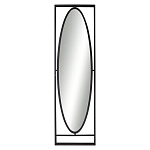 Зеркало овальное в металлической оправе в стиле лофт Urban Style Space варинант исполнения - 1 | Loft Concept в Сочи