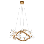 Люстра подвесная с прозрачными стеклянными птичками на ветвях Диаметр 80 см Serip Voa варинант исполнения - 4 | Loft Concept в Сочи