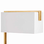 Торшер с прямоугольным абажуром на золотом металлическом каркасе Rectangular Plane  варинант исполнения - 2 | Loft Concept в Сочи