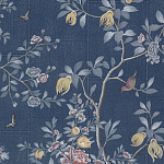 Обои ручная роспись Houghton Dark Blue варинант исполнения - 1 | Loft Concept в Сочи