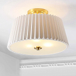 Потолочный светильник с белым плиссированным абажуром Ganglion варинант исполнения - 4 | Loft Concept в Сочи