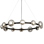 Светодиодная кольцевая люстра IONA Сhandelier black варинант исполнения - 3 | Loft Concept в Сочи