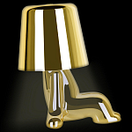 Настольная лампа фигурная цвета золото с гладким абажуром Высота 16 см Sophia варинант исполнения - 5 | Loft Concept в Сочи