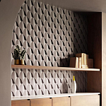 Гипсовая 3D Панель DRAGON SCALE - C варинант исполнения - 1 | Loft Concept в Сочи