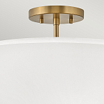 Потолочный светильник с двухслойным белым текстильным абажуром Hinkley варинант исполнения - 16 | Loft Concept в Сочи