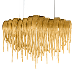 Люстра подвесная с металлическими цепочками и изогнутыми металлическими дугами 72 см Atlantis Chain варинант исполнения - 16 | Loft Concept в Сочи