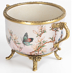 Фарфоровая чаша с бронзовыми элементами Eden Garden варинант исполнения - 2 | Loft Concept в Сочи