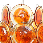 Люстра из оранжевых стеклянных дисков OrangeGlowing Reflectors варинант исполнения - 1 | Loft Concept в Сочи