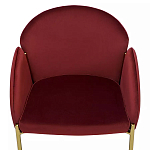 Стул бордовый на золотистых ножках Burgundy Chair варинант исполнения - 5 | Loft Concept в Сочи