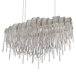 Люстра подвесная с металлическими цепочками и изогнутыми металлическими дугами 72 см Atlantis Chain варинант исполнения - 7 | Loft Concept в Сочи