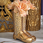 Ваза в форме сапог с рельефной текстурой и ручками Vase Boot варинант исполнения - 3 | Loft Concept в Сочи