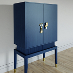 Кабинетный шкаф Elsa Dreams Blue с 2-мя ящиками варинант исполнения - 1 | Loft Concept в Сочи