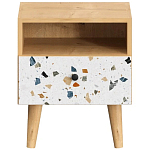 Прикроватная тумба с изображением на ящике Elise Nightstand варинант исполнения - 14 | Loft Concept в Сочи