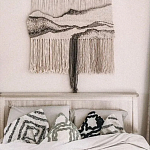 Панно Современный Гобелен ручная работа Туманное Утро варинант исполнения - 4 | Loft Concept в Сочи