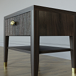 Прикроватная тумбочка с ящиком Elsa Dreams Walnut варинант исполнения - 3 | Loft Concept в Сочи