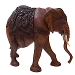 Статуэтка деревянная в виде слона Dressy Elephant варинант исполнения - 2 | Loft Concept в Сочи