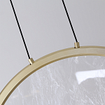 Светодиодный подвесной светильник круглой формы с металлической рамой золотого цвета Marble Glow 47 варинант исполнения - 5 | Loft Concept в Сочи