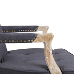 Кресло Aubrey Classical Armchair dark grey velour варинант исполнения - 5 | Loft Concept в Сочи