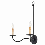 Бра настенное черное с 2-мя лампами Candle Sleeves варинант исполнения - 2 | Loft Concept в Сочи