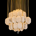 Люстра с овальными подвесками из натурального камня Spatial Composition варинант исполнения - 2 | Loft Concept в Сочи