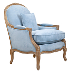 Кресло Ava Classical Armchair light blue velour варинант исполнения - 1 | Loft Concept в Сочи
