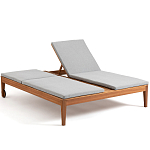 Шезлонг двухместный из эвкалипта Sunset варинант исполнения - 2 | Loft Concept в Сочи