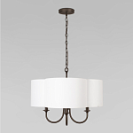 Люстра с белым текстильным абажуром Vitorino  варинант исполнения - 2 | Loft Concept в Сочи