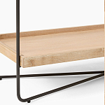 Консоль деревянной столешницей и полкой Wooden Table Top and Shelf варинант исполнения - 3 | Loft Concept в Сочи