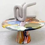 Дизайнерский журнальный стол с цветным орнаментом Unyly варинант исполнения - 1 | Loft Concept в Сочи