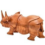 Статуэтка деревянная в виде носорога Rhino Horn варинант исполнения - 2 | Loft Concept в Сочи