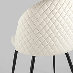 Мягкий стул в бежевом велюре Miruna Chair варинант исполнения - 6 | Loft Concept в Сочи