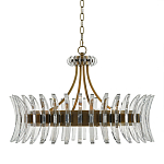 Люстра круглая с прозрачными элементами в форме полумесяца Crescent варинант исполнения - 2 | Loft Concept в Сочи