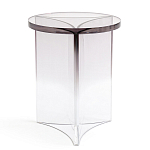 Стол журнальный круглый Acrylic Аether Smoke варинант исполнения - 3 | Loft Concept в Сочи