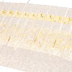 Люстра подвесная овальная с рельефными стеклянными панелями и золотым металлическим каркасом Textured Glass Chandelier варинант исполнения - 4 | Loft Concept в Сочи