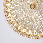 Подвесной светильник с плафоном из рельефного стекла Peony Glass Bronze  варинант исполнения - 6 | Loft Concept в Сочи