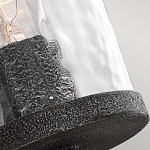 Бра с цилиндрическим плафоном из прозрачного рифленого стекла Feiss варинант исполнения - 4 | Loft Concept в Сочи