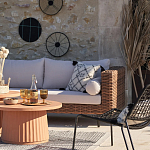 Трехместный садовый диван из плетеного пластика Matteo варинант исполнения - 5 | Loft Concept в Сочи