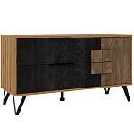 ТВ-тумба с  2-мя ящиками и закрытыми полками Stone Effect варинант исполнения - 2 | Loft Concept в Сочи