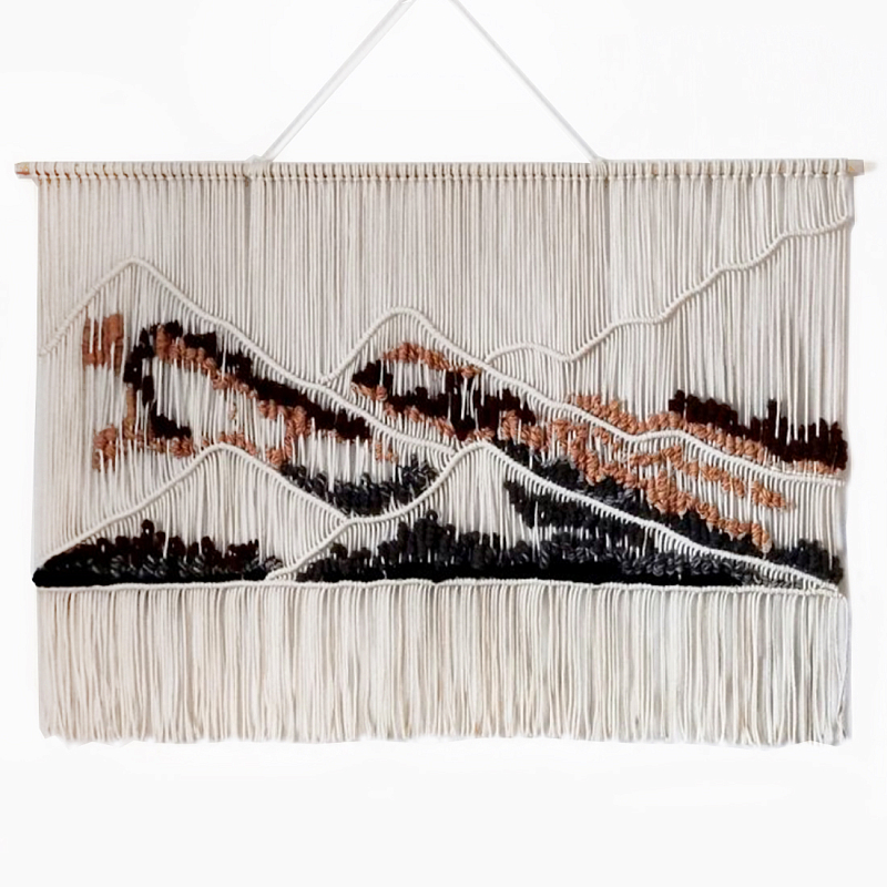 Гобелен ручная работа Wabi-Sabi II Черный Терракотовый ivory ( слоновая кость ) Гобелен ручная работа Wabi-Sabi II Черный Терракотовый ivory ( слоновая кость ) в Сочи | Loft Concept